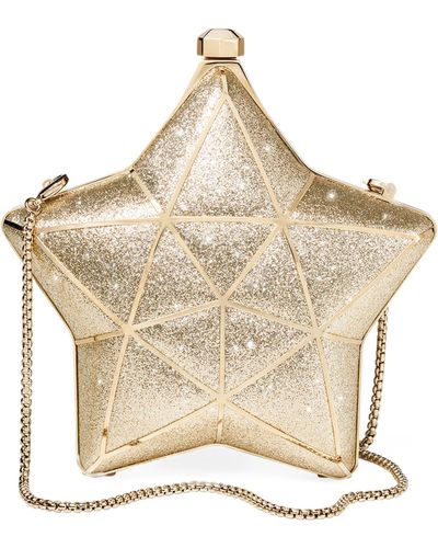 Aspinal of London Leather Star Clutch Bag - Natural