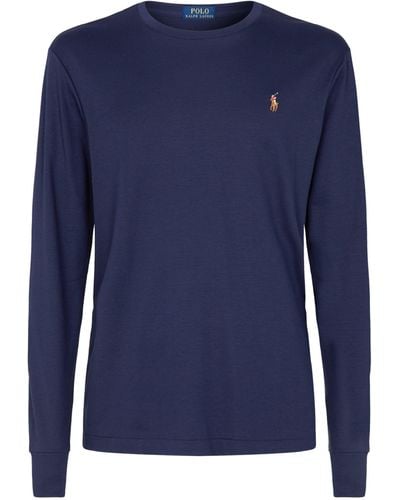 Polo Ralph Lauren Pima Cotton Long-sleeved T-shirt - Blue