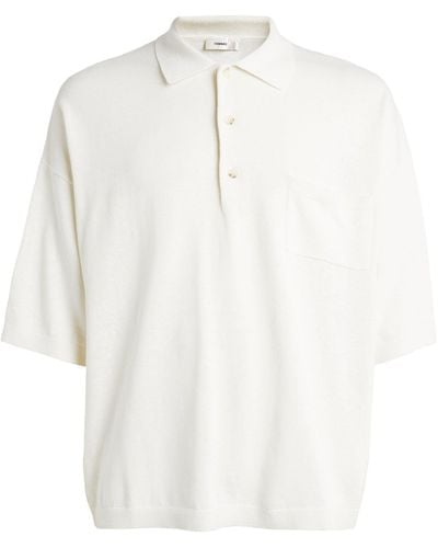 Commas Oversized Polo Shirt - White