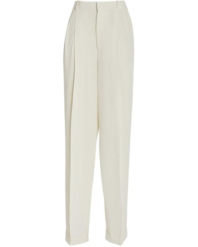 Polo Ralph Lauren Pleated Tailored Trousers - White