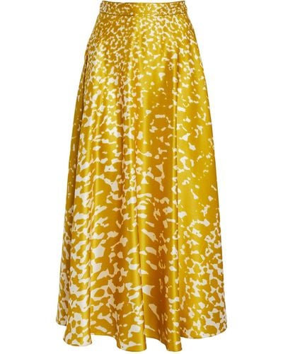 ROKSANDA Silk Ameera Skirt - Yellow