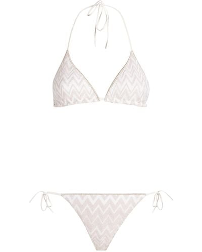 Missoni Zigzag Lurex Bikini - White