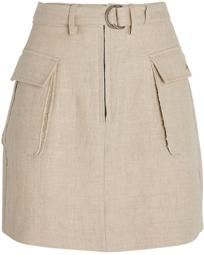 Holzweiler Cotton-linen Gorti Skirt - Natural