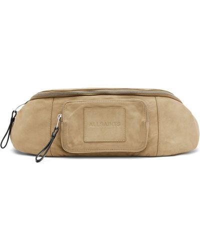 AllSaints Leather Washed Belt Bag - Natural