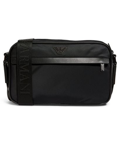 Emporio Armani Recycled Nylon Shoulder Bag - Black