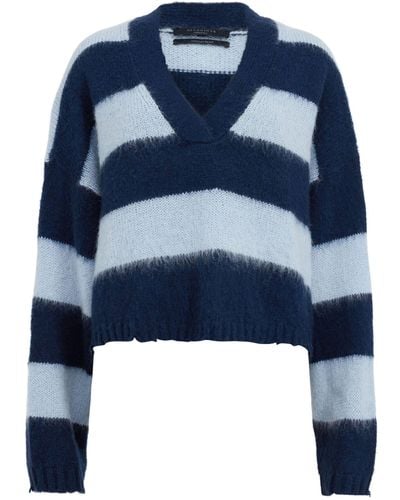AllSaints Cropped Lou Sweater - Blue