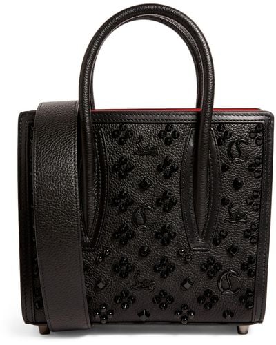 Christian Louboutin Paloma Mini Calfskin Top-handle Bag - Black