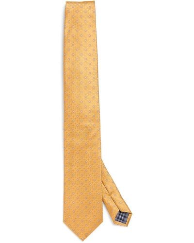 Eton Silk Mini Circles Tie - Metallic