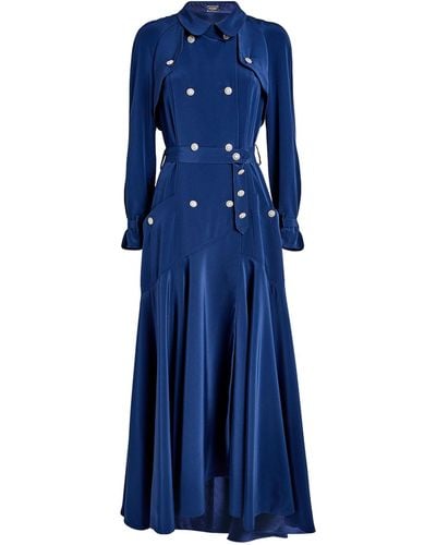 Alexis Mabille Double-breasted Maxi Dress - Blue