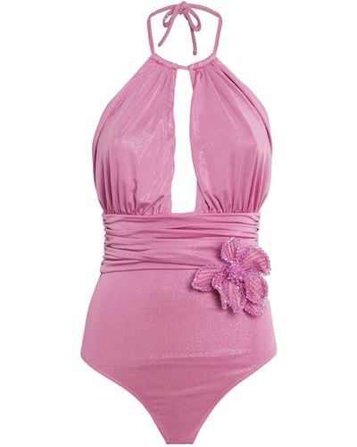 PATBO Embellished Halterneck Swimsuit - Pink