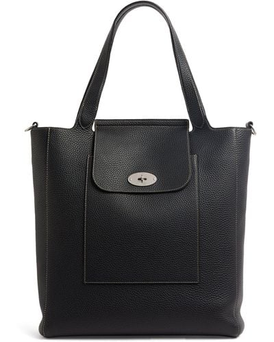 Paul Smith X Mulberry Leather Tote Bag - Black