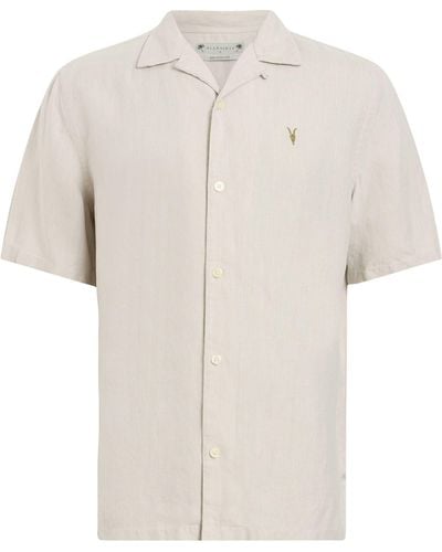 AllSaints Hemp Audley Shirt - White