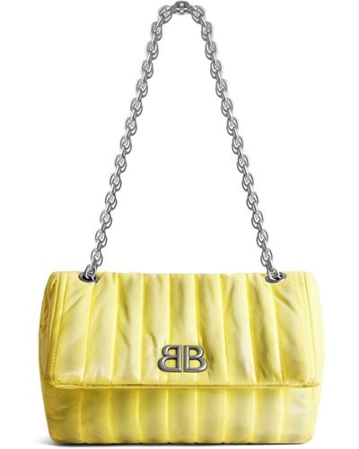 Balenciaga Small Monaco Shoulder Bag - Yellow