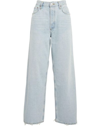 Agolde Low-rise Straight Jeans - Blue
