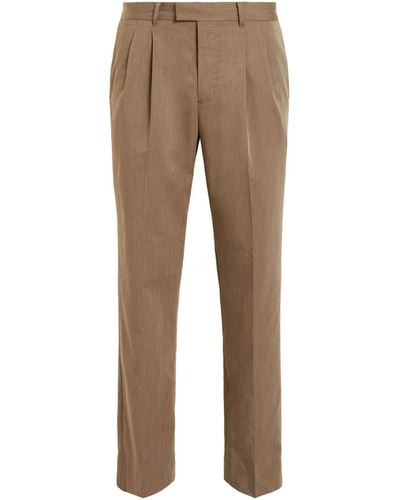 AllSaints Recycled Polyester-blend Santee Pants - Natural