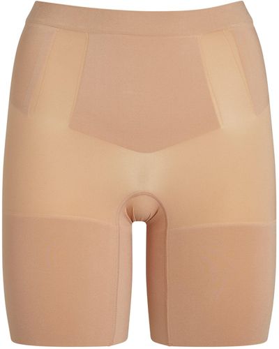 Spanx Oncore Mid-thigh Shorts - Natural