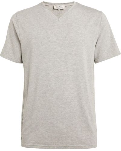 Homebody V-neck Lounge T-shirt - Gray