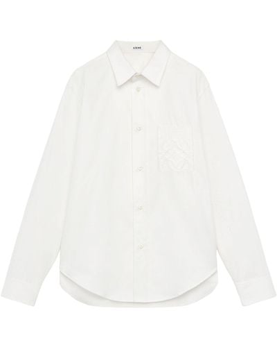 Loewe Anagram-patch Shirt - White