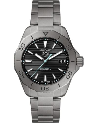 Tag Heuer Titanium Aquaracer Professional 200 Watch 40mm - Metallic