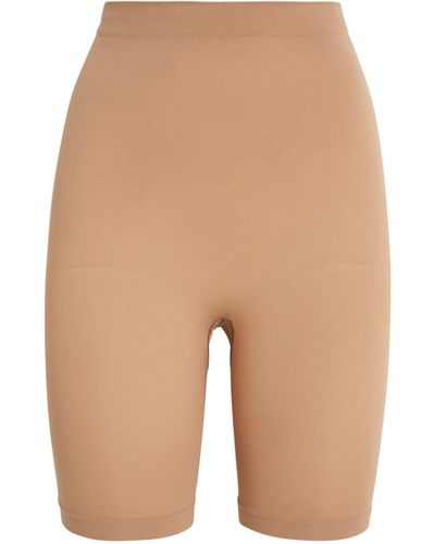 Skims Seamless Sculpt Mid-thigh Shorts - Natural