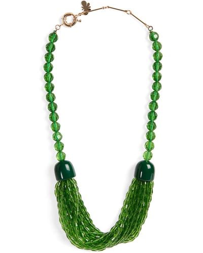 Weekend by Maxmara Beaded Necklace - Green