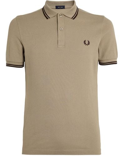 Fred Perry Twin Tipped Polo Shirt - Natural