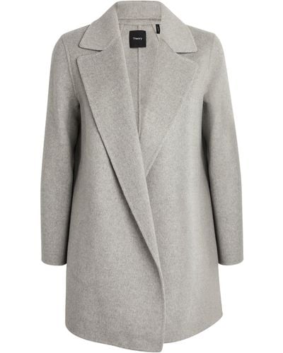 Theory Wool-cashmere Clairene Jacket - Gray