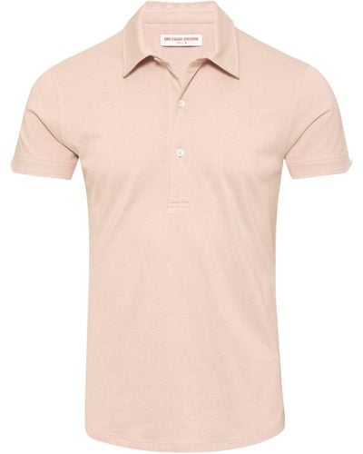 Orlebar Brown Cotton-silk Sebastian Polo Shirt - Pink