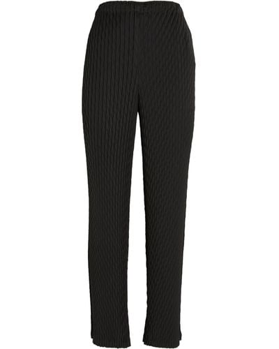 Issey Miyake Diffused Pleats Trousers - Black