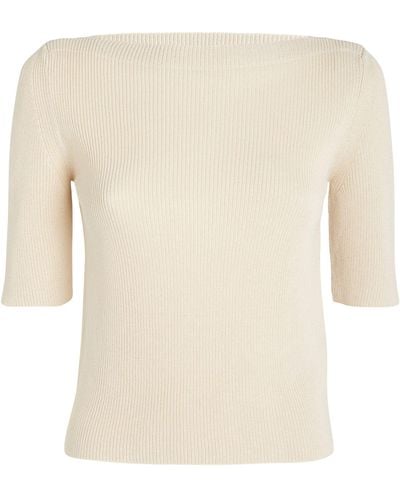 MAX&Co. Short-sleeve Sweater - White