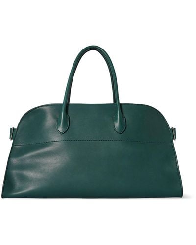 The Row Leather E/w Margaux Top-handle Bag - Green