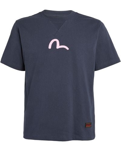 Evisu Seagull Logo T-shirt - Blue