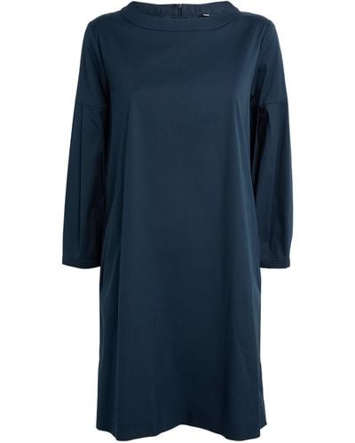 Max Mara Cotton Mini Dress - Blue