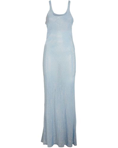 Stella McCartney Crystal-embellished Maxi Dress - Blue