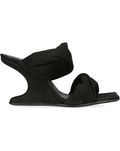 Rick Owens Cantilever Twisted Sandals 80 - Black