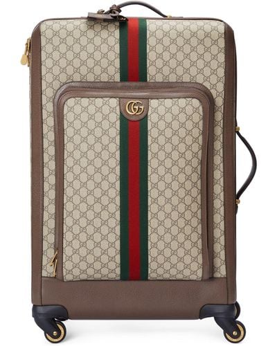 Gucci Savoy Check-in Suitcase (73cm) - Brown
