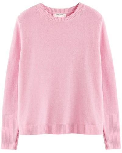 Chinti & Parker Cashmere Boxy Sweater - Pink