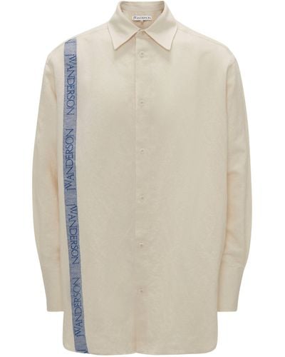 JW Anderson Linen-cotton Tea Towel Shirt - White