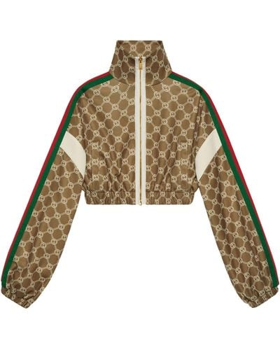 Gucci Interlocking G Zip-up Jacket - Green
