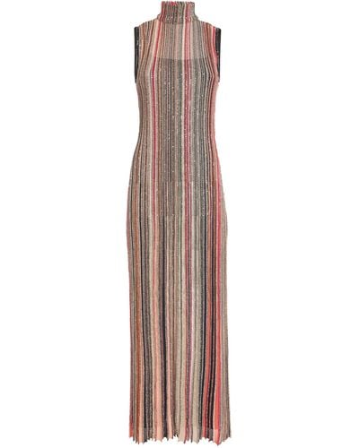 Missoni Striped Sleeveless Maxi Dress - Brown