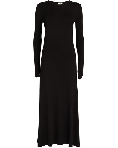 NINETY PERCENT Cohen Midi Dress - Black