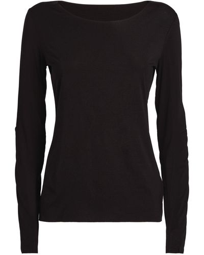 Wolford Aurora Pure Long-sleeved T-shirt - Black