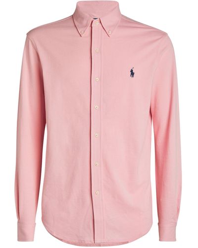 Polo Ralph Lauren Cotton Featherweight-mesh Shirt - Pink