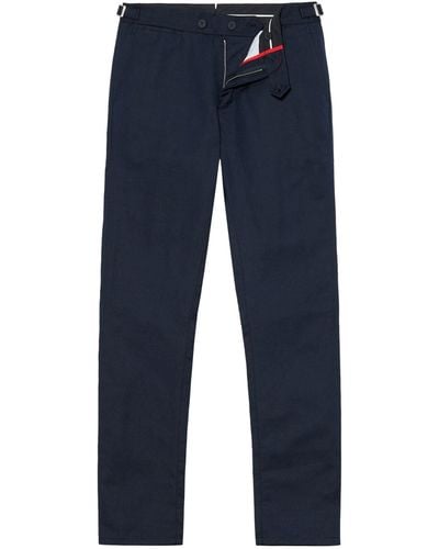 Orlebar Brown Linen Griffon Pants - Blue