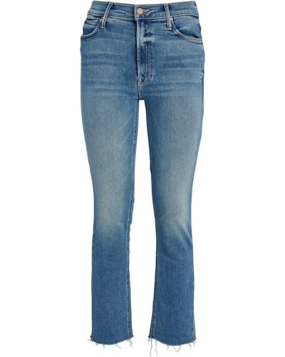 Mother Dazzler Mid-rise Straight Jeans - Blue