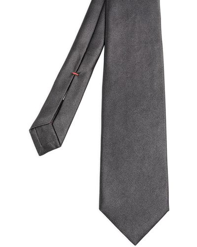 Isaia Silk Tie - Grey