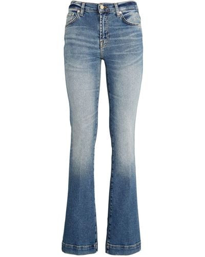 7 For All Mankind Tailorless Bootcut Jeans - Blue