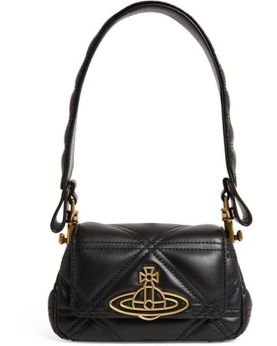 Vivienne Westwood Small Leather Hazel Shoulder Bag - Black