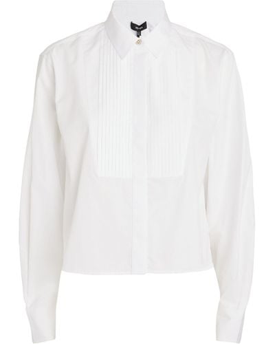 ME+EM Me+em Cotton Bib-detail Shirt - White