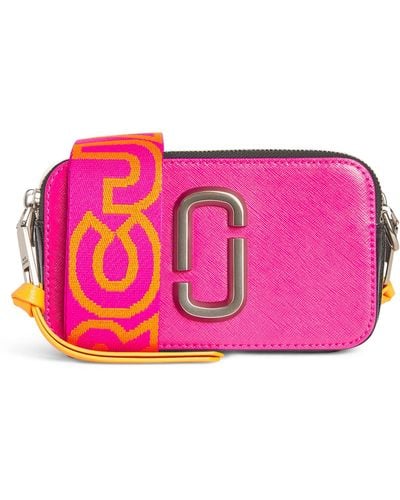 Marc Jacobs The Leather Snapshot Camera Cross-body Bag - Pink